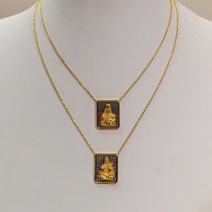 Escapulario Sagrado Corazón en Oro Amarillo 18K